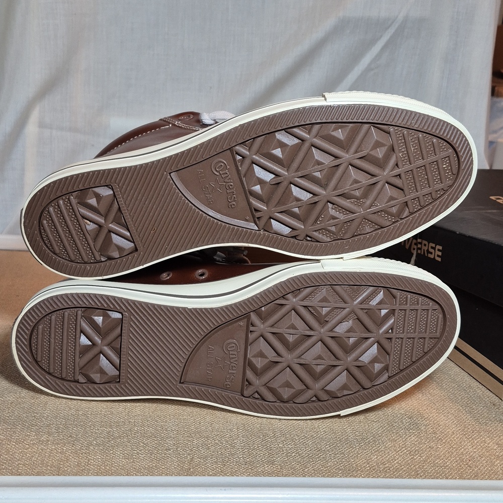 Converse Chuck Taylor All Star Street SLP-Mid•Pinecone•Leather•Men's 8 - Picture 7 of 13